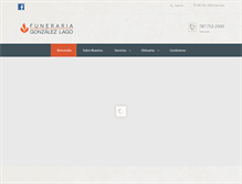 Tablet Screenshot of funerariagonzalezlago.com